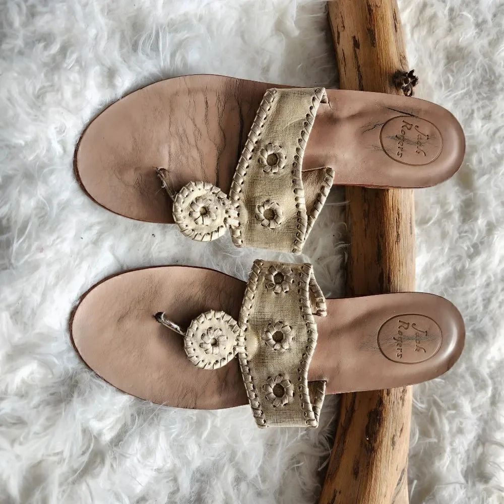Jack Roger's gold sandals